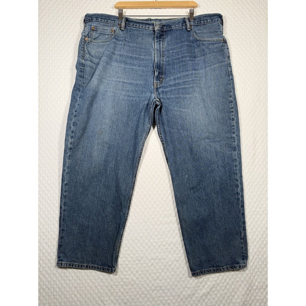 Men's Levi's 550 Relaxed Jeans Regular Size 46x29 Blue 100% Cotton Chore FLAW